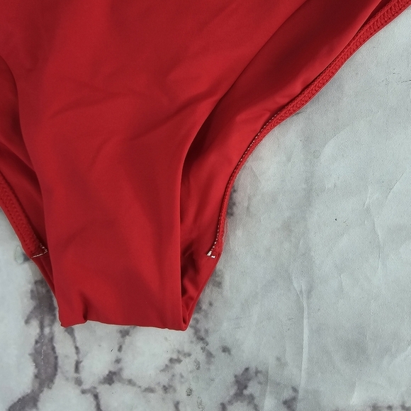 Everlane Swim Bottom Women XS Red Bikini The Hip High Rise Nyle Bathing Suit NEW - Picture 5 of 12